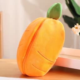 20-45cm New Strawberry Rabbit Plush Toys Kawaii Soft Bunny Hiding in Carrot Bag Stuffed Doll Novel Gifts for Children Room Decor