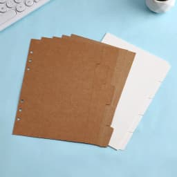 A4 A5 B5 A6 Color Index Page Craft Classification Page Loose-Leaf Book Separator Sheet Handbook Separator Office Accessories