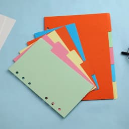 A4 A5 B5 A6 Color Index Page Craft Classification Page Loose-Leaf Book Separator Sheet Handbook Separator Office Accessories