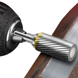 6mm A/AX Type Cylinder Head Tungsten Carbide Alloy Rotary File Drill Milling Carving Bit Point Burr Die Grinder Abrasive Tools