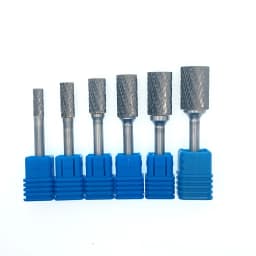 6mm A/AX Type Cylinder Head Tungsten Carbide Alloy Rotary File Drill Milling Carving Bit Point Burr Die Grinder Abrasive Tools