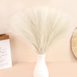 30/15 Faux Pampas Grass 42cm Artificial Pompous Grass Fake Pompass Branch Vase Filler Flower Arrangement for Home/Wedding Decor