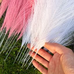 30/15 Faux Pampas Grass 42cm Artificial Pompous Grass Fake Pompass Branch Vase Filler Flower Arrangement for Home/Wedding Decor