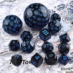 15Pcs Polyhedral Dice Table Game Dice for DND RPG Dungeons and Dragons  D3 D4 D5 D6 D7 D8 D10 D% D12 D16 D20 D24 D30 D60 D100