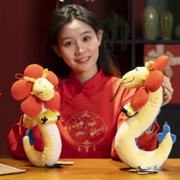 Soft Long Daddy Loong Plush Toys Fluffy Dragon Doll Soft Stuffed Animal Toy Pause Office Nap Sleep Pillow Home Cushion