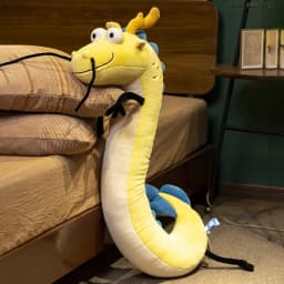 Soft Long Daddy Loong Plush Toys Fluffy Dragon Doll Soft Stuffed Animal Toy Pause Office Nap Sleep Pillow Home Cushion
