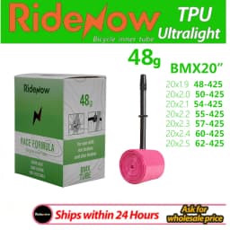 RideNow TPU Bike Inner Tube 20 inch 425 BMX Bicycle Tire 45mm Presta Valve MTB Bike Tyre 20"x 1.9 2.0 2.1 2.2 2.3 2.4 2.5