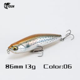 LEYDUN Z-Claw Floating Pencil Fishing Lures 86mm 100mm 120mm Topwater Hard Baits Surface Stickbait Good Action Bass Wobblers