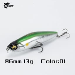 LEYDUN Z-Claw Floating Pencil Fishing Lures 86mm 100mm 120mm Topwater Hard Baits Surface Stickbait Good Action Bass Wobblers