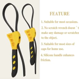 Belt Wrench Oil Filter Puller Strap Spanner Chain Wrench Strap Opener Adjustable Strap Opener Cartridge Disassembly Tool