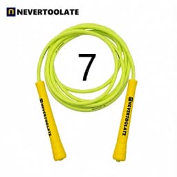 Super long 3.2 meters rope length 7mm PVC 15.5cm long handle 220 gram heavy fitness crossfit crossrope hiit skipping jump rope