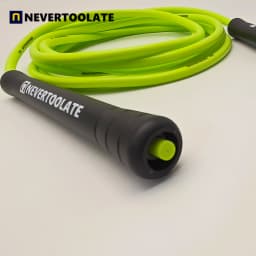 Super long 3.2 meters rope length 7mm PVC 15.5cm long handle 220 gram heavy fitness crossfit crossrope hiit skipping jump rope