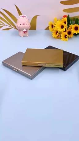 Rfid Credit Card Holder Men Minimalist Wallet Aluminium Bank Cardholder Case with Money Clip Designer Porte Carte