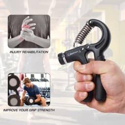 WorthWhile 5-60Kg Gym Fitness Hand Grip Men Adjustable Finger Heavy Exerciser Strength for Muscle Recovery Hand Gripper Trainer