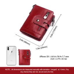 Fashion Women Wallet Genuine Leather Female Clutch Wallets Hasp Double Zipper Design Short Coin Pocket ID Card Holder Purse