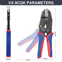 WOZOBUY Crimping Tool Set - Ratcheting Wire Crimper - for Heat Shrink, Non-Insulated, Open Barrel, Flag, Ferrule Connectors