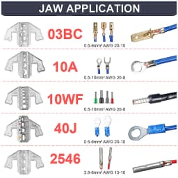 WOZOBUY Crimping Tool Set - Ratcheting Wire Crimper - for Heat Shrink, Non-Insulated, Open Barrel, Flag, Ferrule Connectors