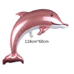 118cm Large Dolphin Foil Balloons Children Fish Helium Balloon Sea World Party Ballon Fish Birthday Party Wedding Decorations