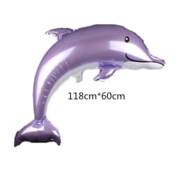 118cm Large Dolphin Foil Balloons Children Fish Helium Balloon Sea World Party Ballon Fish Birthday Party Wedding Decorations