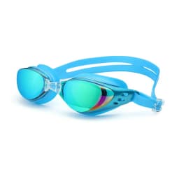 Electroplating Myopia -1~-10 Swimming Glasses Men Women Anti-Fog ArenaBlack Ash Waterproof Flat Diving Glasses Goggles