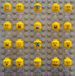 Kury Toys DIY MOC For 3626 5# 1pcs printed parts Single side Building block parts for brick toys