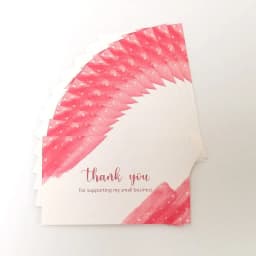 10-30pcs Thank You Cards With Flower Design For Small Business Exquisite Appreciation Card Gift Decoration Cards 9x5.4 CM