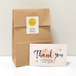 10-30pcs Thank You Cards With Flower Design For Small Business Exquisite Appreciation Card Gift Decoration Cards 9x5.4 CM