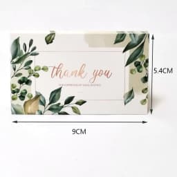 10-30pcs Thank You Cards With Flower Design For Small Business Exquisite Appreciation Card Gift Decoration Cards 9x5.4 CM