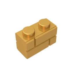 Gobricks GDS-631 Profile brick 1x2 single gro. compatible with lego 98283 children's DIY Educational Building Blocks Technical