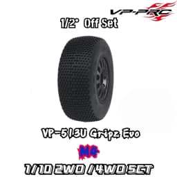 VP PRO 1/10 4WD 2WD SCT Short Truck Tire 0 1/2 off set 513U Gripz Evo 12mm Nut RC Racing Tire High Grip TLR Xray AE ARRMA Losi