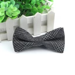 Gentlemen Cotton Bowtie Wedding Business Bow Tie For Man England Plaid Striped Dark Color Neck Ties Women Skinny Gravatas Cravat