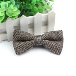 Gentlemen Cotton Bowtie Wedding Business Bow Tie For Man England Plaid Striped Dark Color Neck Ties Women Skinny Gravatas Cravat