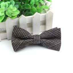 Gentlemen Cotton Bowtie Wedding Business Bow Tie For Man England Plaid Striped Dark Color Neck Ties Women Skinny Gravatas Cravat