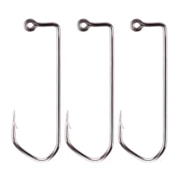 100pcs 7150 Jig Fishing Hooks Barbed Black Hook High Carbon Steel Pesca Barbarian 90 Degree Fishhook Size 6/0# to 1# Hook