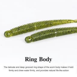TSURINOYA Soft Bait Fishing Lure FLAME 3.0in 1.8g 18pcs Silicone Worm Bass Pike Light Game Fishing Rig Tackle Swimbait