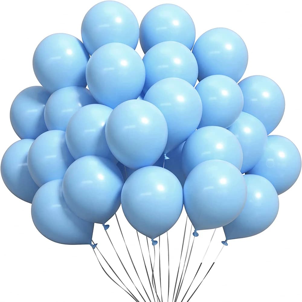 10/20/30pcs 10inch Pastel Blue Balloons Retro White Sand Nude Coffee Brown Latex Ballon Birthday Wedding Baby Shower Party Decor