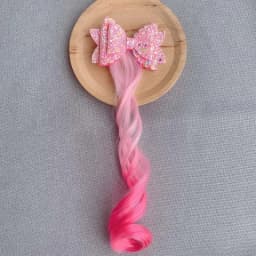 2pcs Kids Unicorn Colorful Wig Hair Pin Children Hair Clips Fake Twist Gradient Braid Headdress Girls Hair Accessories