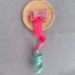 2pcs Kids Unicorn Colorful Wig Hair Pin Children Hair Clips Fake Twist Gradient Braid Headdress Girls Hair Accessories