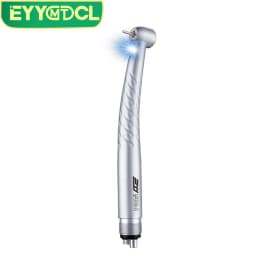 EYY Dental Dentistry High Speed Handpiece LED High Rotation Turbine Push Button 2/4 Hole Standard Torque Head Triple Water Spray
