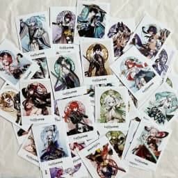 Hot Game Impact 40PCS/Set Focalors Forina Lomo Card Photocard HD Printed Small Album Photo Cards For Fans Collection Postcard