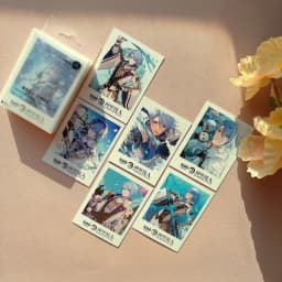Hot Game Impact 40PCS/Set Focalors Forina Lomo Card Photocard HD Printed Small Album Photo Cards For Fans Collection Postcard