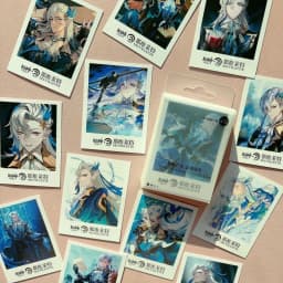 Hot Game Impact 40PCS/Set Focalors Forina Lomo Card Photocard HD Printed Small Album Photo Cards For Fans Collection Postcard