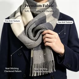 Winter Men Scarf Keep Warm Scarf Casual Fashion Brand Designers Knit Neckerchief Patchwork Wool Cashmere Scarf Shawl Wrap AC2228