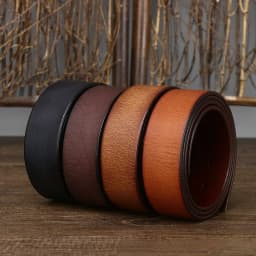 Cowhide Belt for Men Retro Frosted Jeans Accessories Leather Girdle High Quality Needle Buckle Waistband Width 3.8cm No Buckle