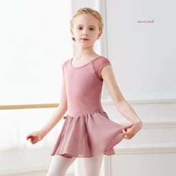 Girls Kids Ballet Dress Mesh Splice Dance Leotards Sleeveless Gymnastics Leotard Ballerina  Ballet Tutu Training Dance Bodysuits