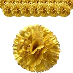 Marigold Flowers Artificial Day of The Dead Flower for Marigold Garland Making, Dia De Los Muertos Decor, Altar Decorations