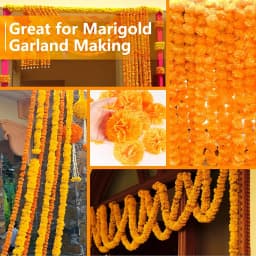 Marigold Flowers Artificial Day of The Dead Flower for Marigold Garland Making, Dia De Los Muertos Decor, Altar Decorations