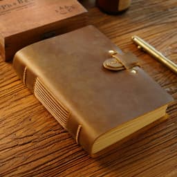 AIGUONIU Genuine Leather Notebook Neutral Vintage Cowhide Notepad Creative Women/Men Sketchbook Diary Notebook Wholesale
