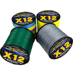GHOTDA 12 Strands Braided Fishing Lines Fishing Braid Multifilament PE Line for Sea Fishing 25-120Lbs 1000M 500M 300M 100M