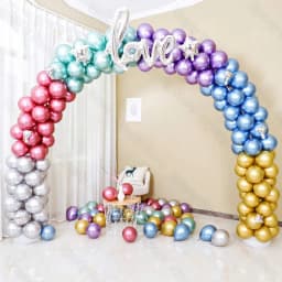 10/20/50pcs Metallic Birthday Balloons Metal Blue Red Chrome Silver Rose Gold Balloons for Party Baby Shower Wedding Decorations